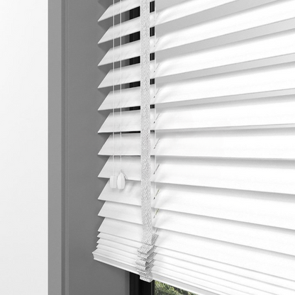 50mm White Bamboo Blinds