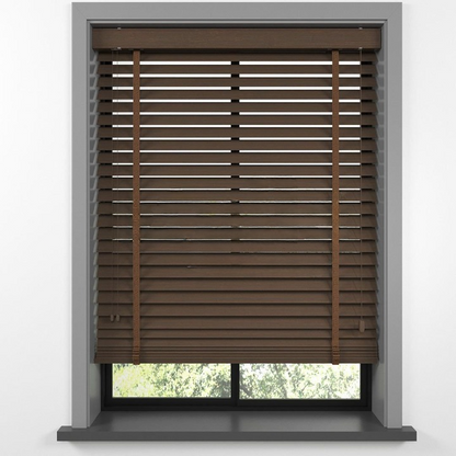 50mm Chestnut Bamboo Blinds