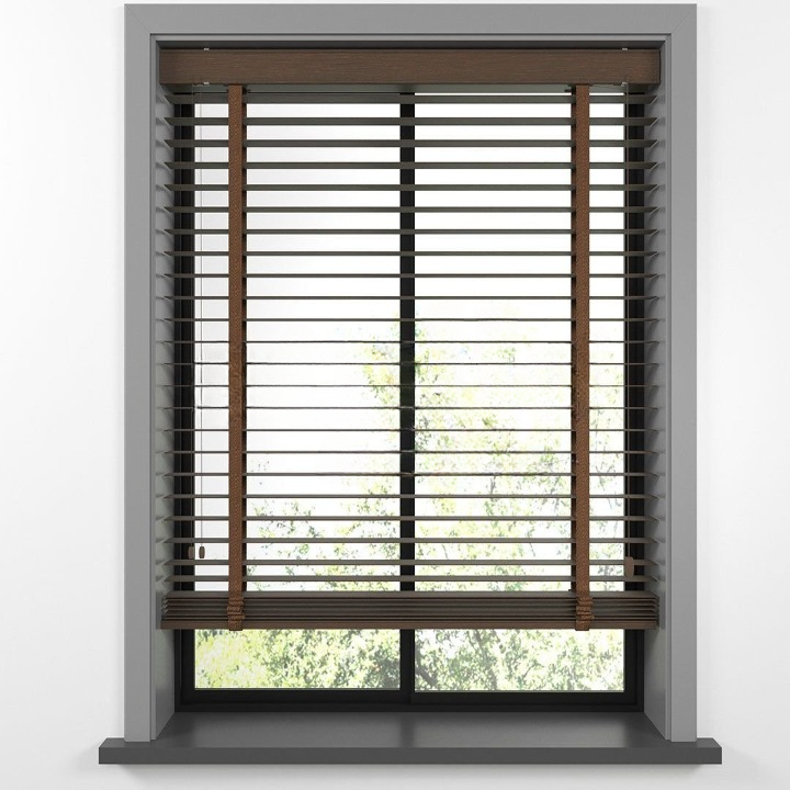 50mm Chestnut Bamboo Blinds