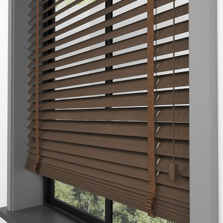 50mm Chestnut Bamboo Blinds