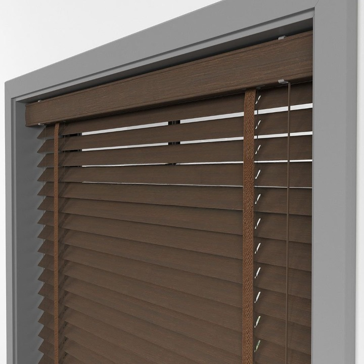 50mm Chestnut Bamboo Blinds