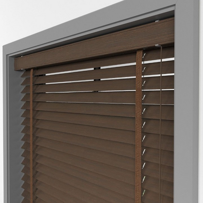 50mm Chestnut Bamboo Blinds