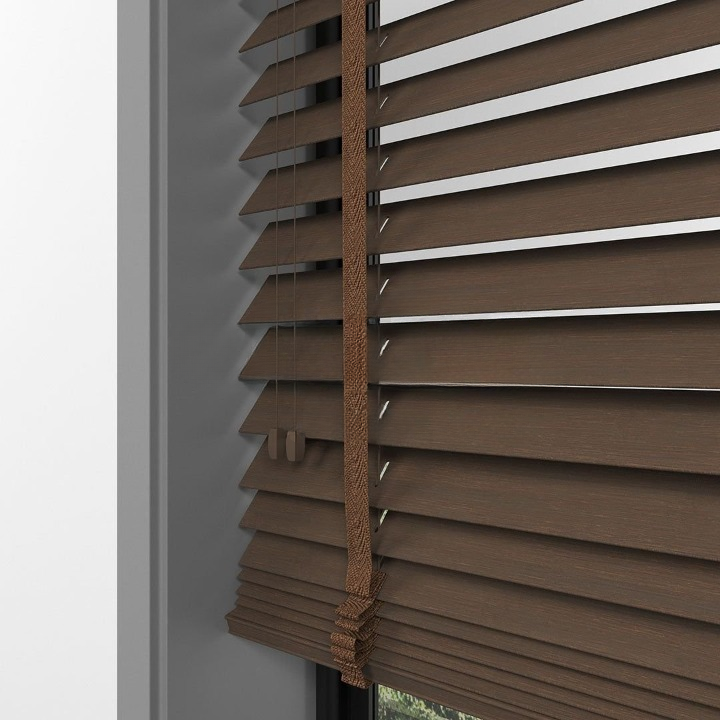 50mm Chestnut Bamboo Blinds