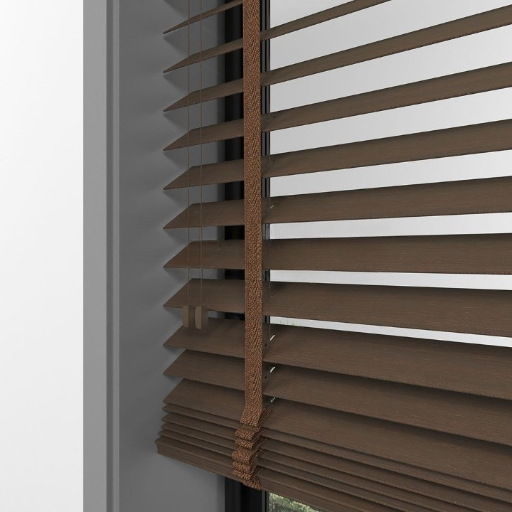 50mm Chestnut Bamboo Blinds