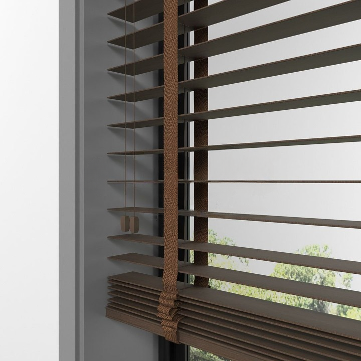 50mm Chestnut Bamboo Blinds