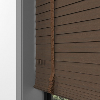 50mm Chestnut Bamboo Blinds