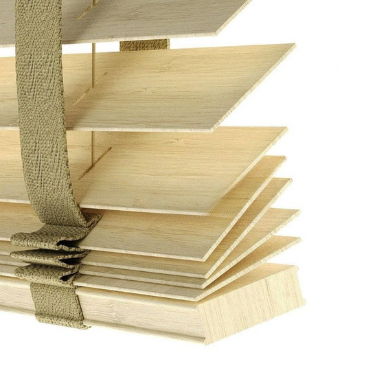 50mm Light Oak Bamboo Blinds