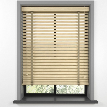 50mm Light Oak Bamboo Blinds
