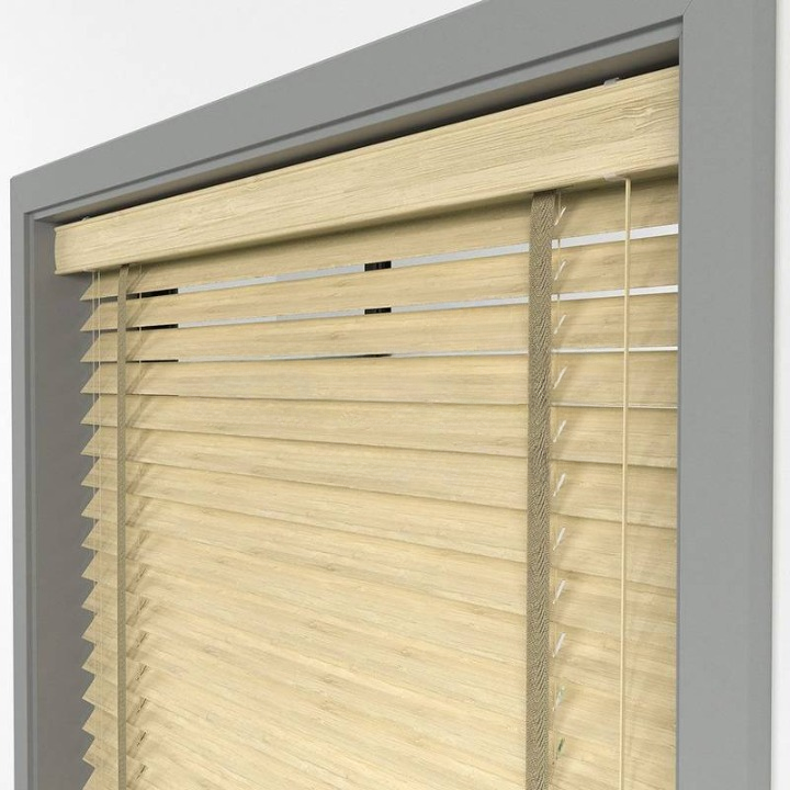 50mm Light Oak Bamboo Blinds