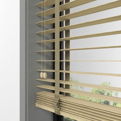 50mm Light Oak Bamboo Blinds