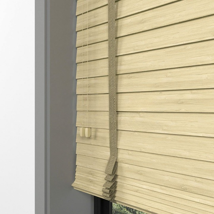 50mm Light Oak Bamboo Blinds