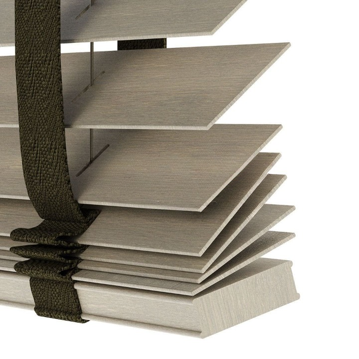 50mm Smoke Grey Bamboo Blinds