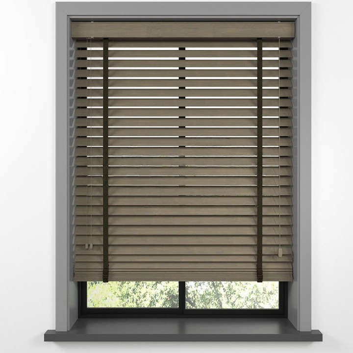 50mm Smoke Grey Bamboo Blinds