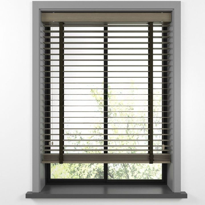 50mm Smoke Grey Bamboo Blinds