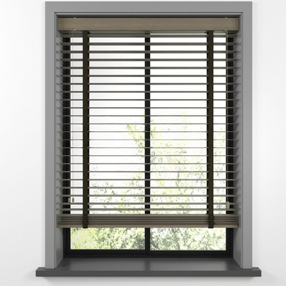 50mm Smoke Grey Bamboo Blinds