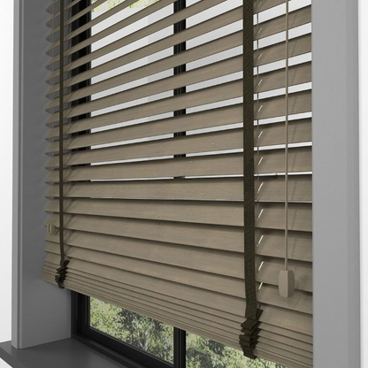 50mm Smoke Grey Bamboo Blinds
