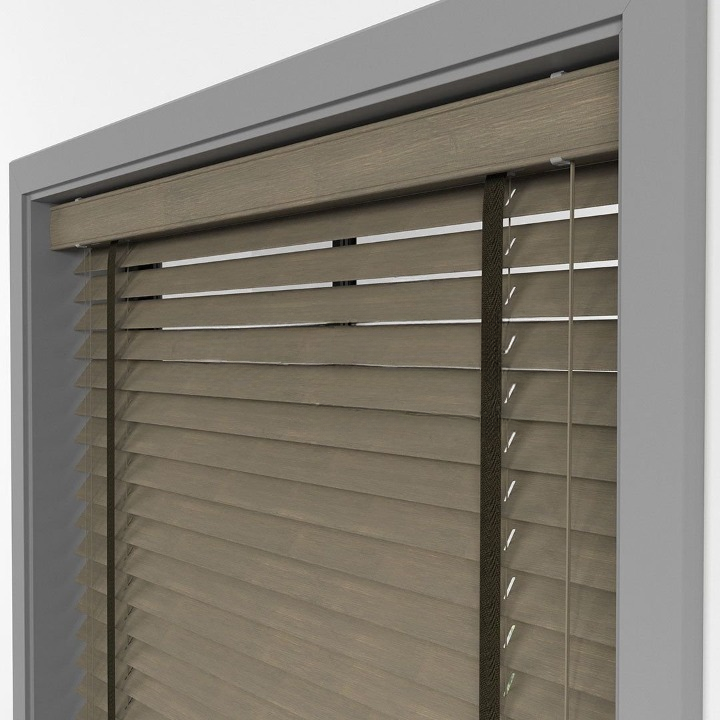 50mm Smoke Grey Bamboo Blinds