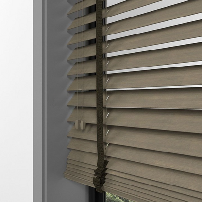 50mm Smoke Grey Bamboo Blinds