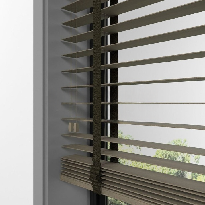 50mm Smoke Grey Bamboo Blinds