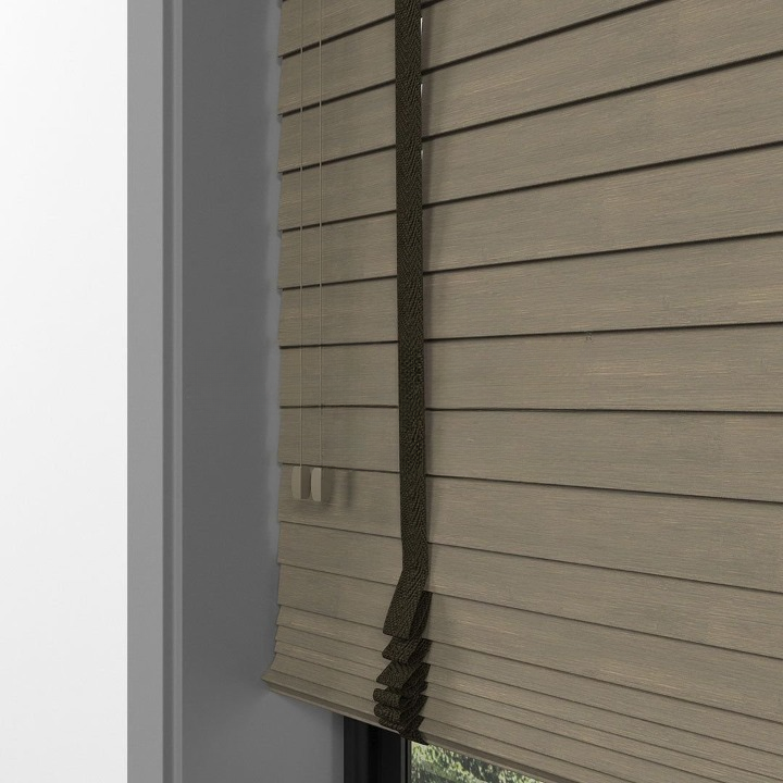 50mm Smoke Grey Bamboo Blinds
