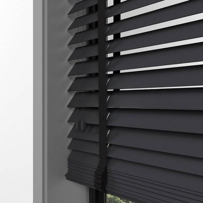 50mm Anthracite Basswood Blinds