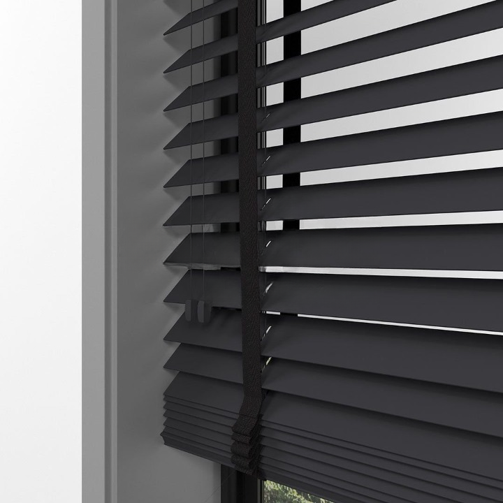 50mm Anthracite Basswood Blinds