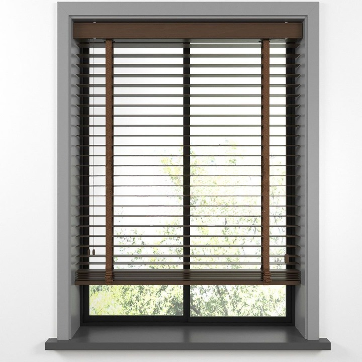 50mm Walnut Basswood Blinds
