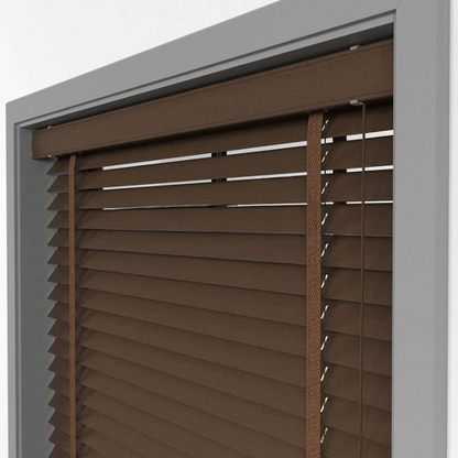 50mm Walnut Basswood Blinds