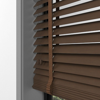 50mm Walnut Basswood Blinds