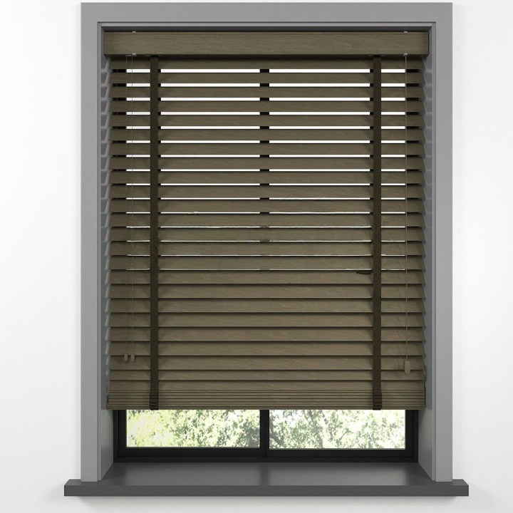 50mm Chestnut Basswood Blinds