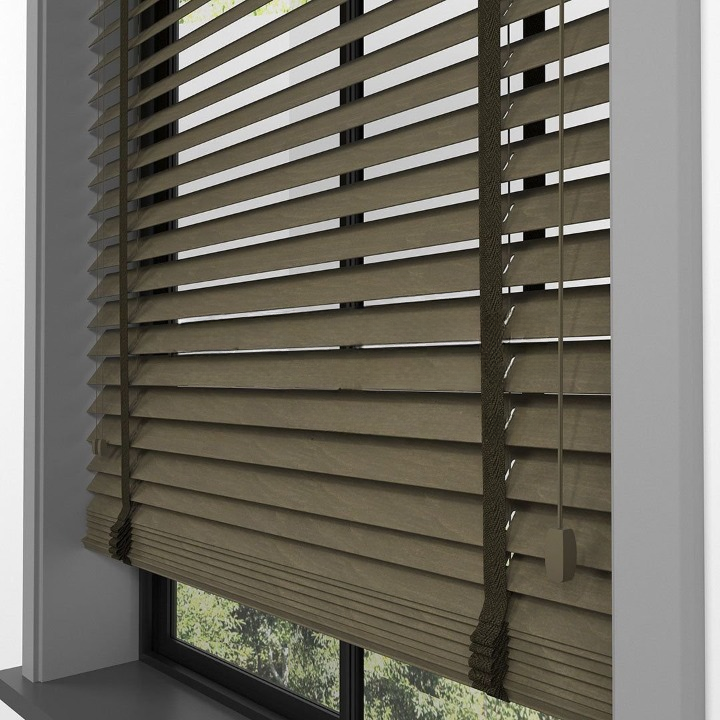 50mm Chestnut Basswood Blinds
