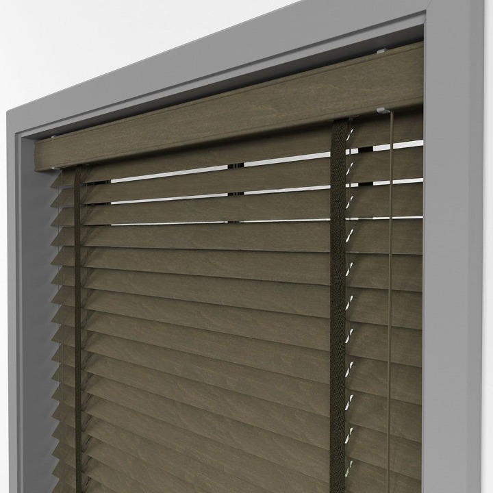 50mm Chestnut Basswood Blinds