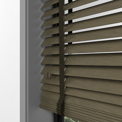 50mm Chestnut Basswood Blinds