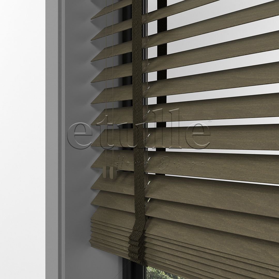 50mm Chestnut Basswood Blinds