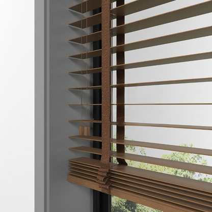 50mm Golden Oak Basswood Blinds