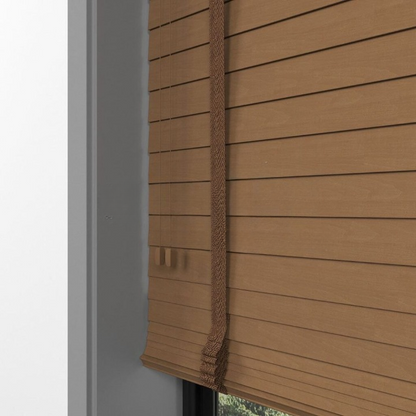 50mm Golden Oak Basswood Blinds