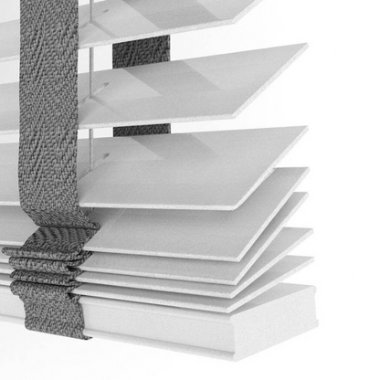 50mm Grey Basswood Blinds