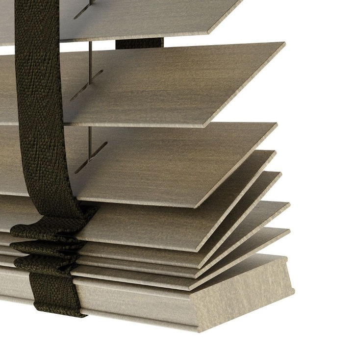 50mm Hazelnut Basswood Blinds