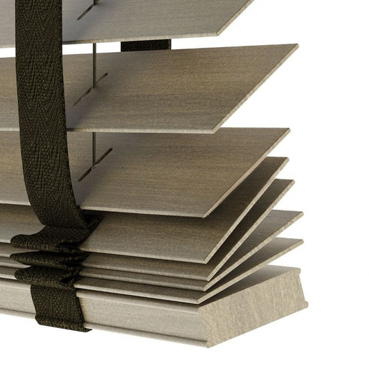 50mm Hazelnut Basswood Blinds