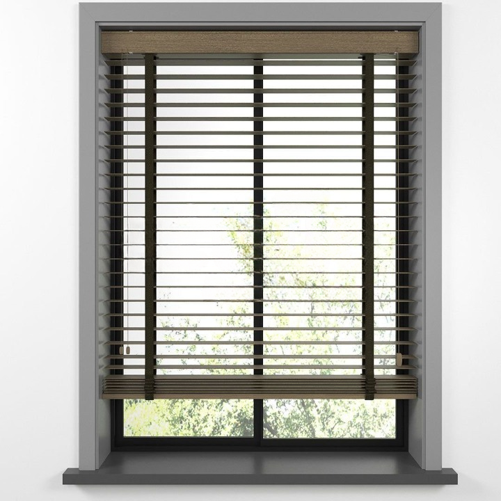 50mm Hazelnut Basswood Blinds