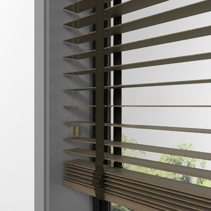 50mm Hazelnut Basswood Blinds