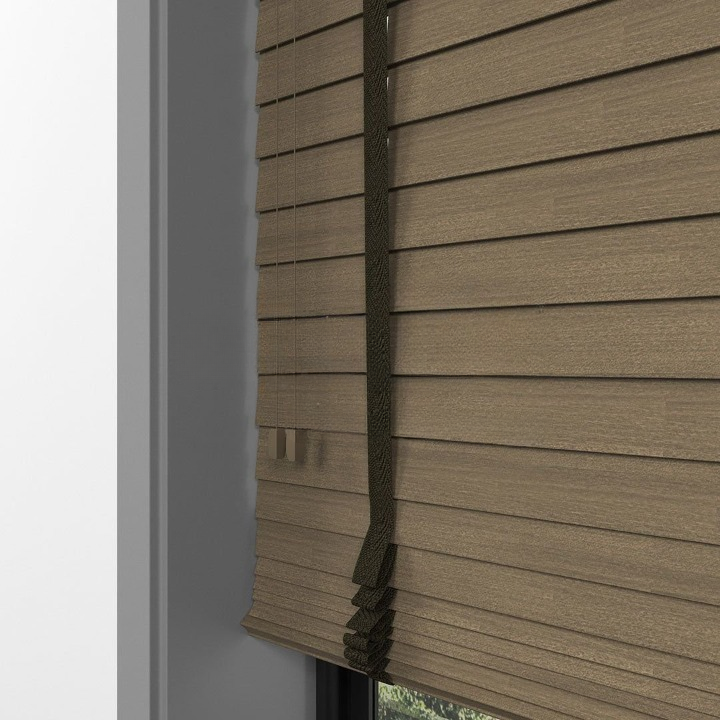 50mm Hazelnut Basswood Blinds