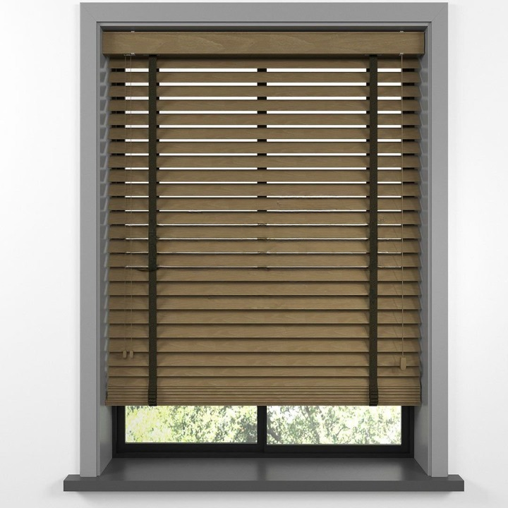 50mm Nut Basswood Blinds