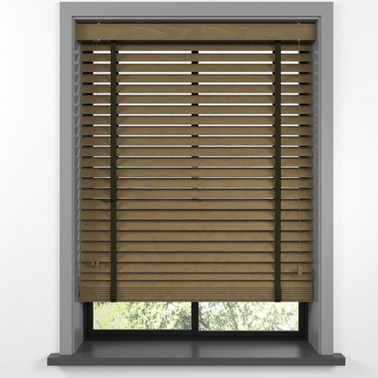 50mm Nut Basswood Blinds