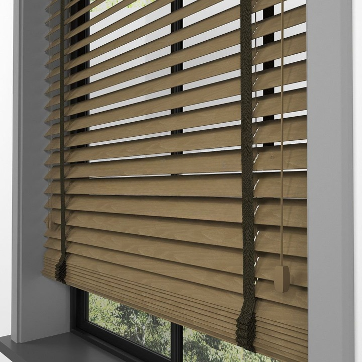 50mm Nut Basswood Blinds