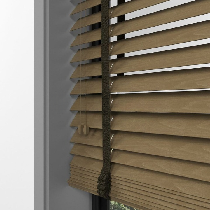 50mm Nut Basswood Blinds