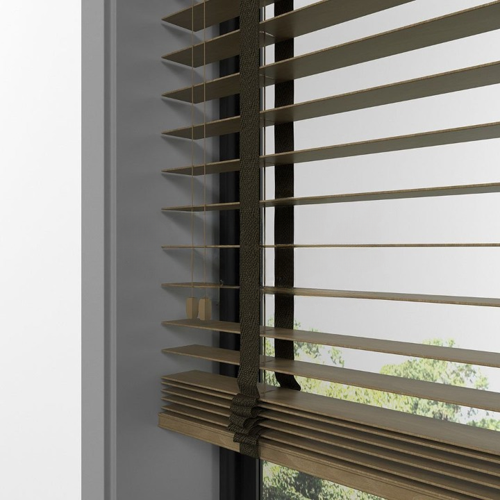 50mm Nut Basswood Blinds