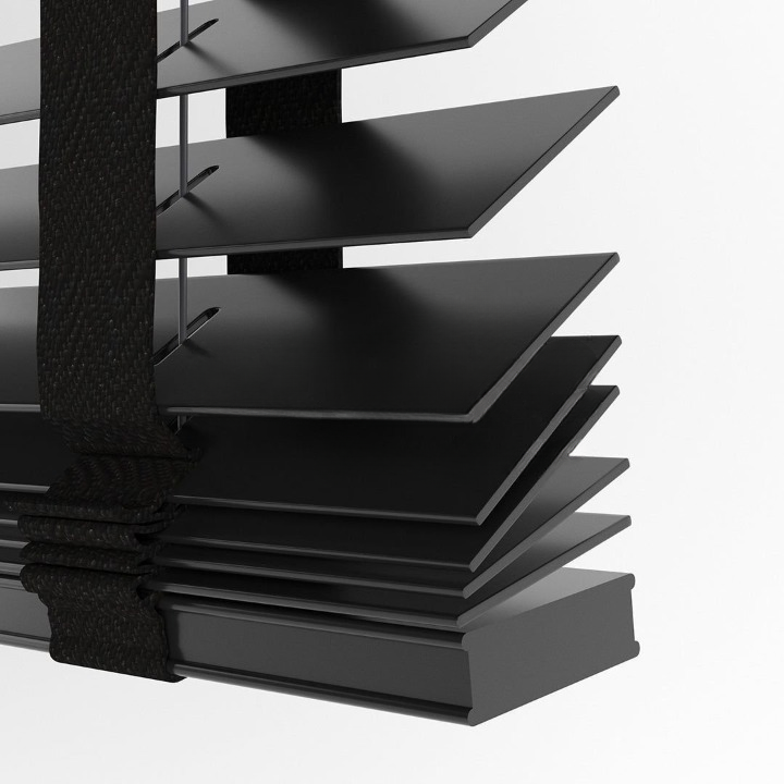 50mm Black Basswood Blinds