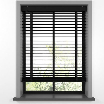 50mm Black Basswood Blinds