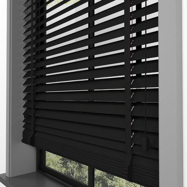 50mm Black Basswood Blinds